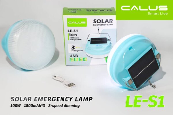 Lampe d'urgence solaire 100W