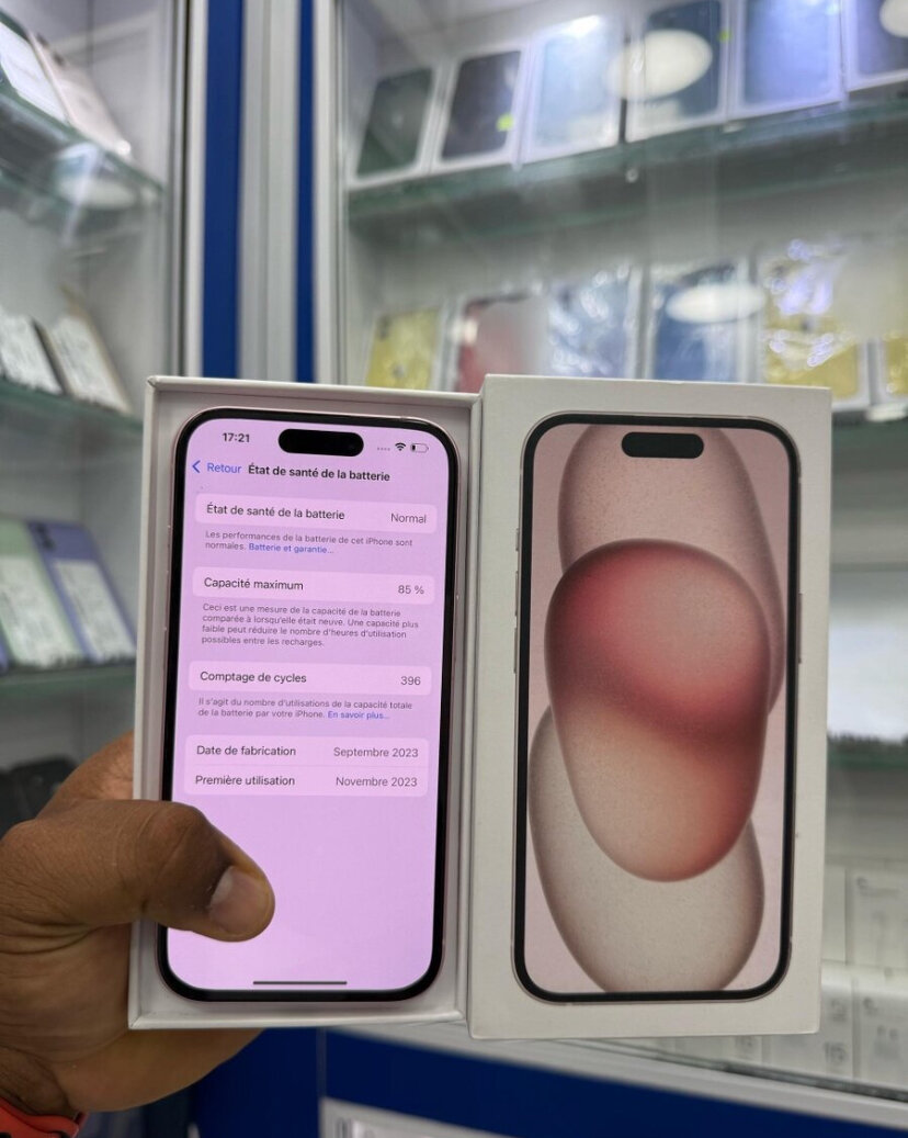 iPhone 15 Rose Neuf 128GB