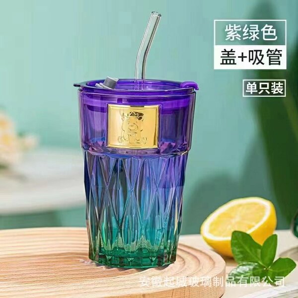 Mugs en Verre Massif avec paille