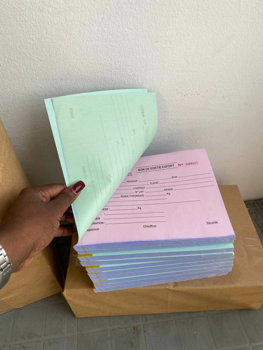 Carnets de bons d'exportation