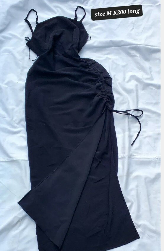 Stylish women's long dress black