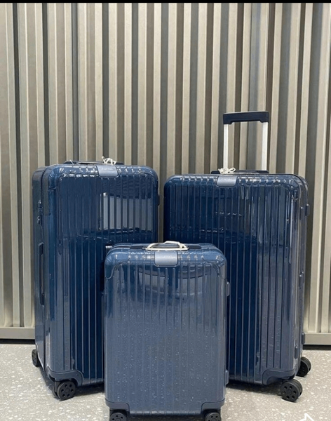 Valise rigide ensemble de 3 bleu
