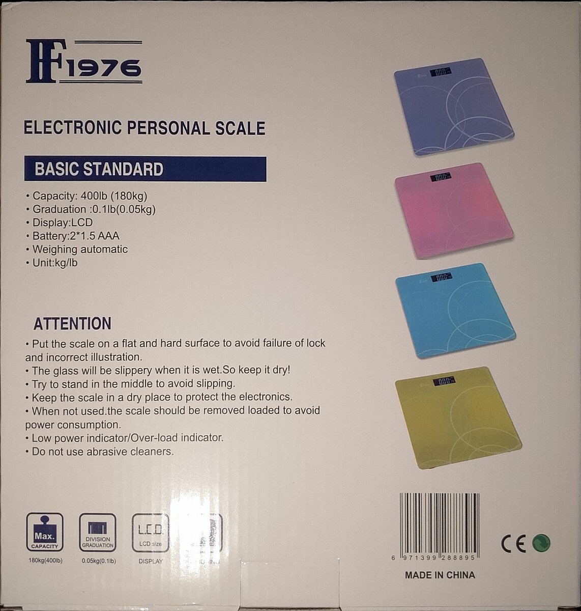 Balance Électronique Personnelle 180kg