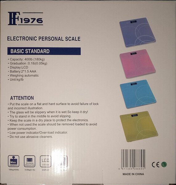 Balance Électronique Personnelle 180kg