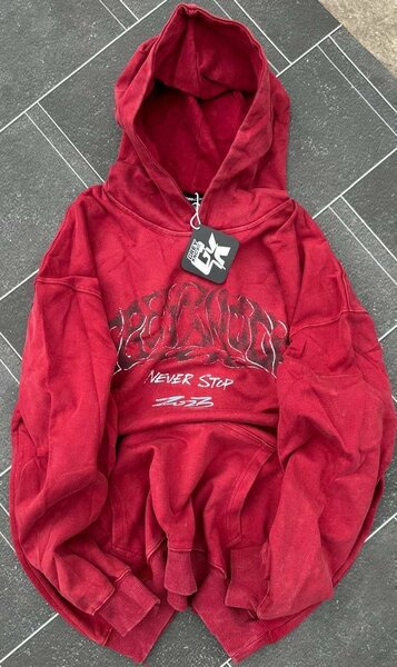 Hoodie rouge style vintage