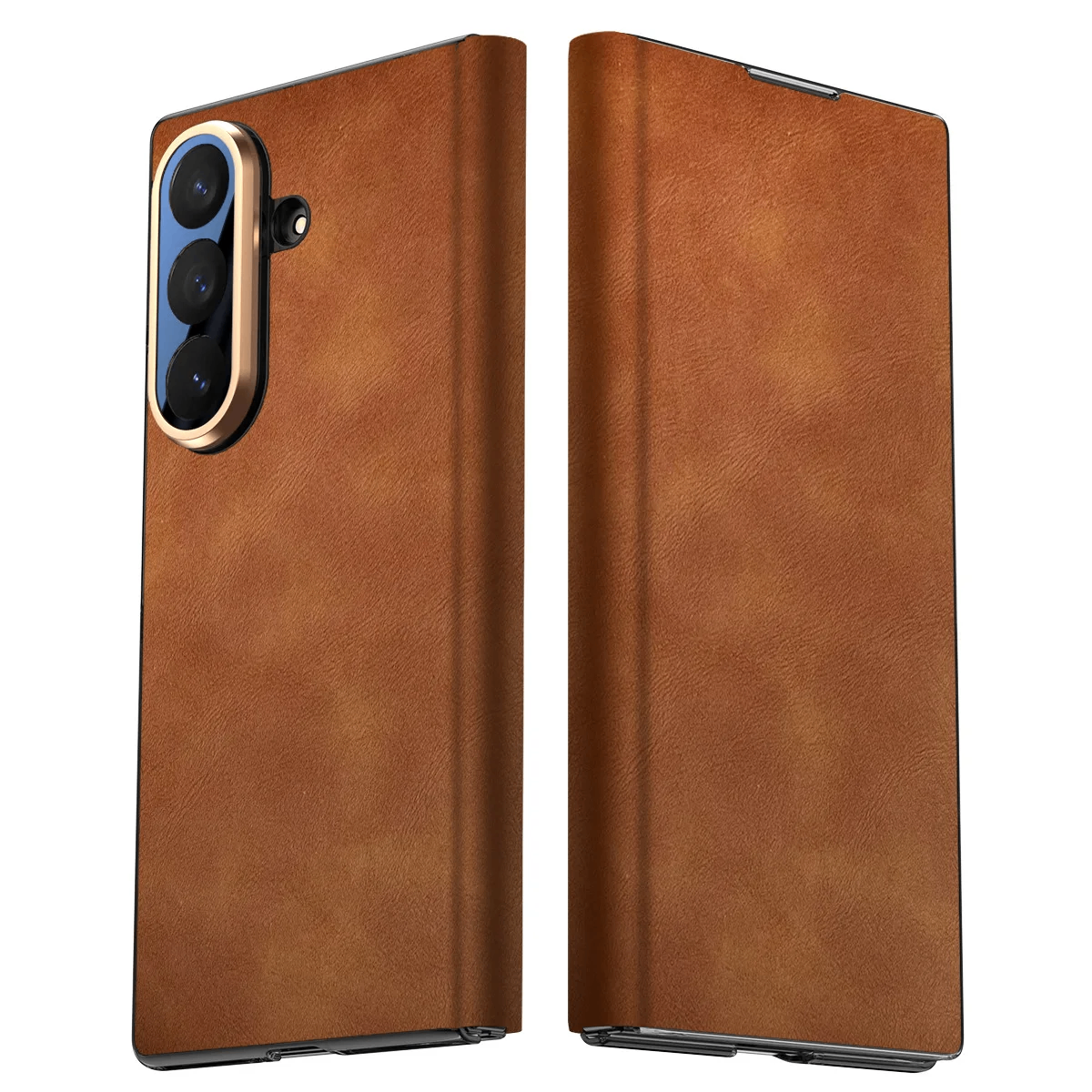 Coque en cuir Samsung Z Fold7