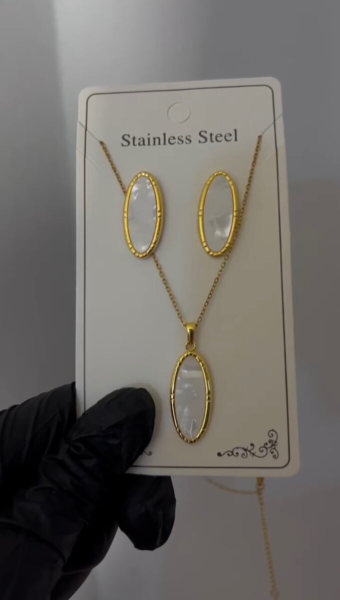 Parure Fleurie en Acier Inoxydable