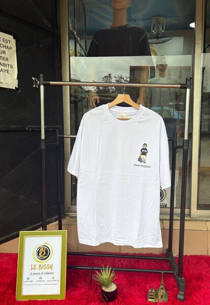 T-shirt blanc unisexe graphique