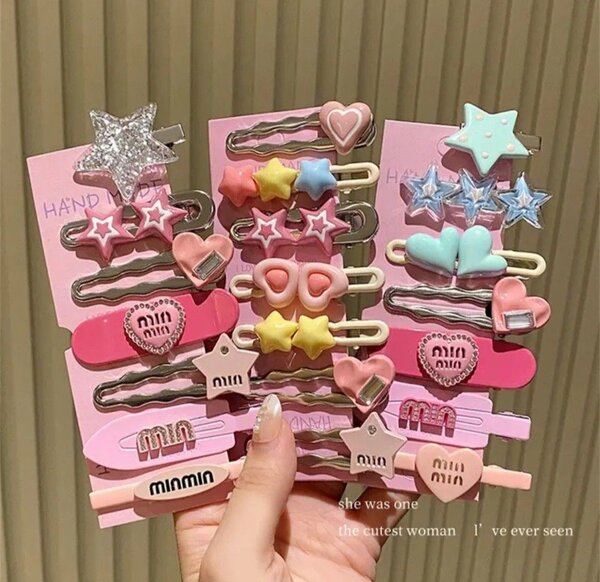 Jolis barrettes colorées pour filles