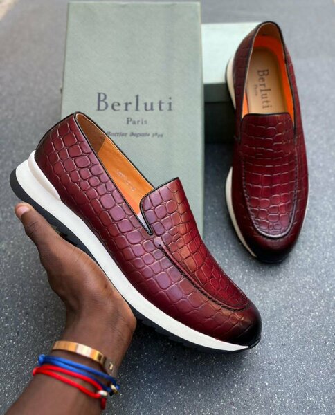 Snekears en cuir pour hommes