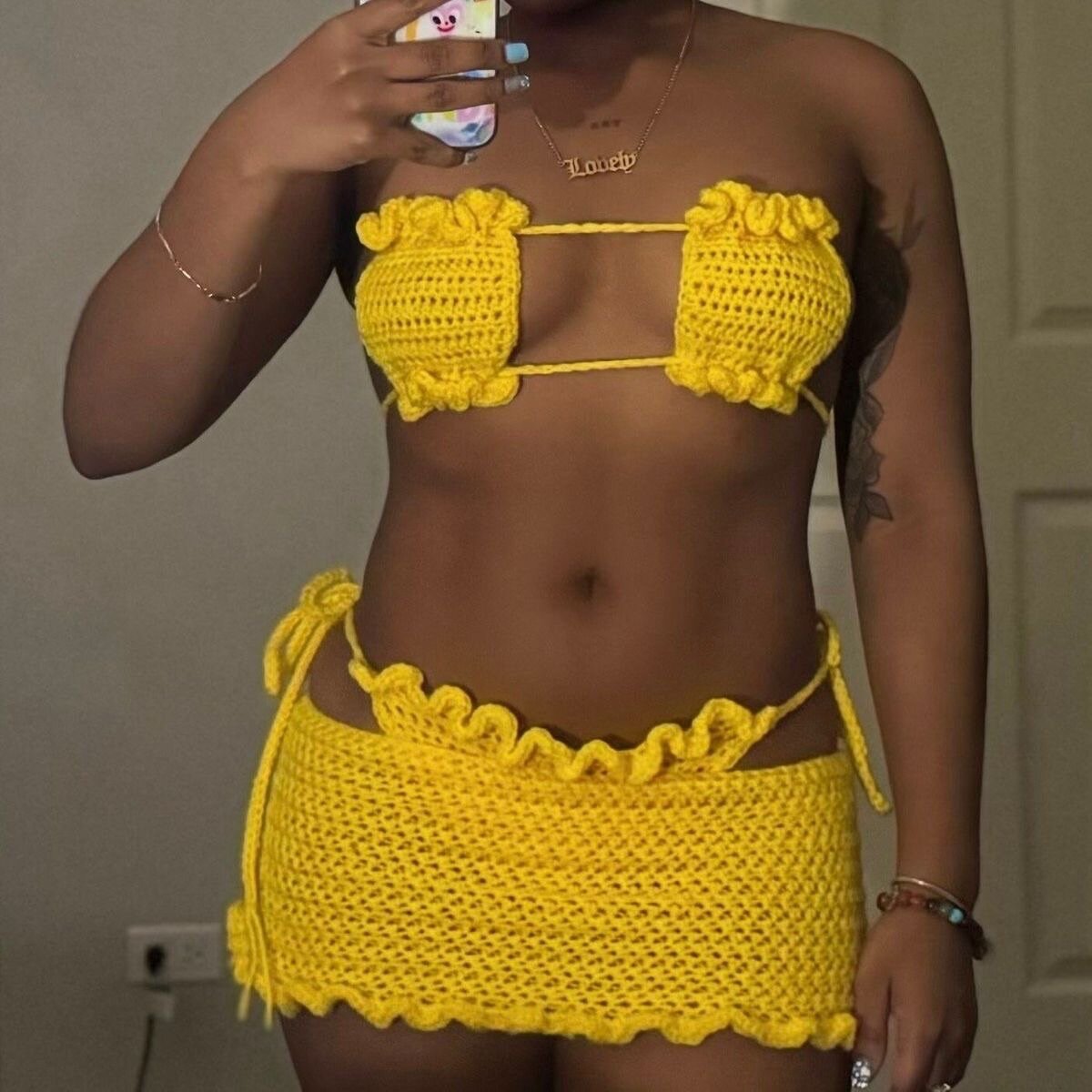 Complet bikini en laine