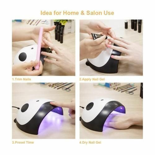 Sèche Vernis Et Ongles à Lumière LED Et Rayons Ultra Violet - Rapide