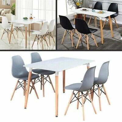 Table à manger moderne 4 chaises