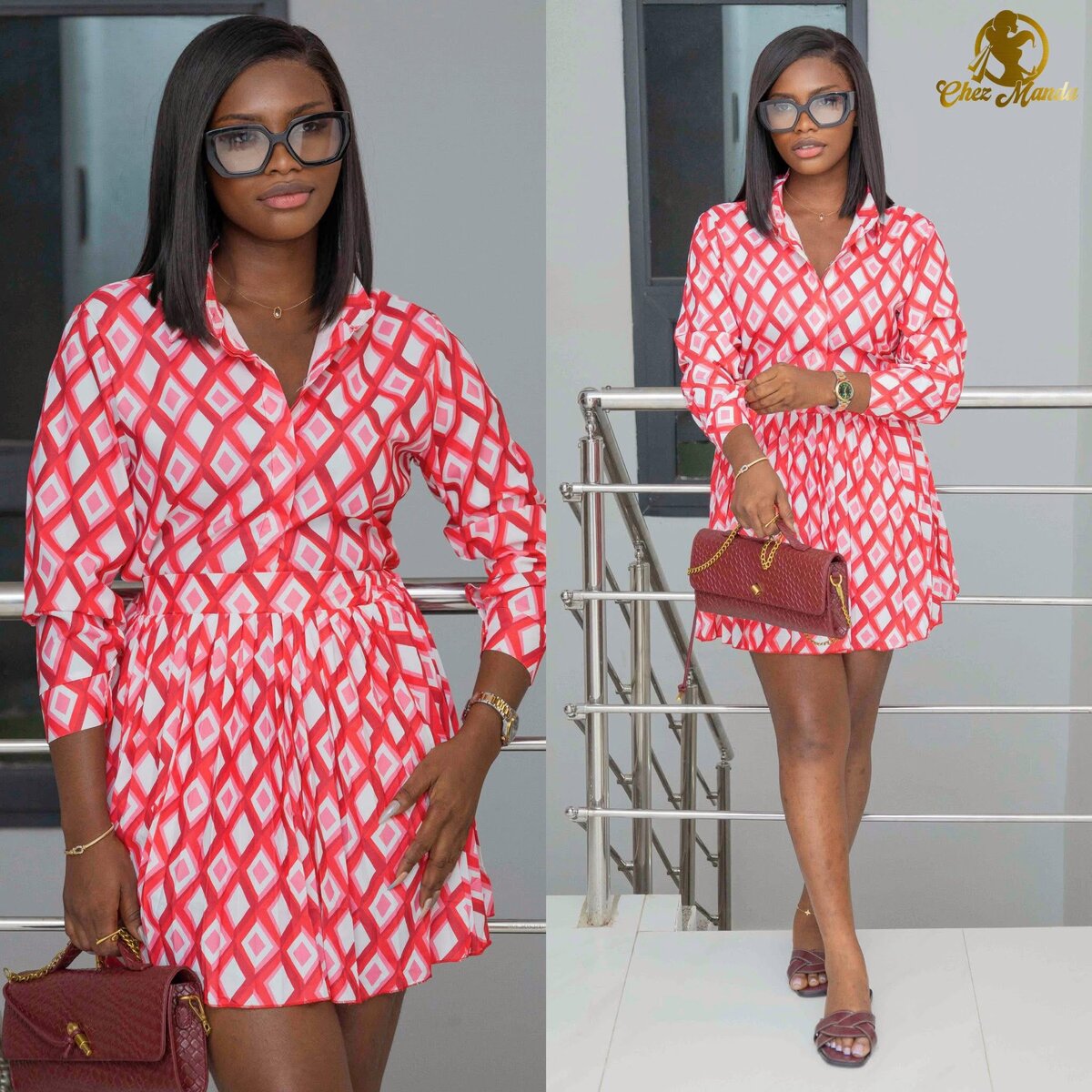 Robe imprimée chic pour femmes