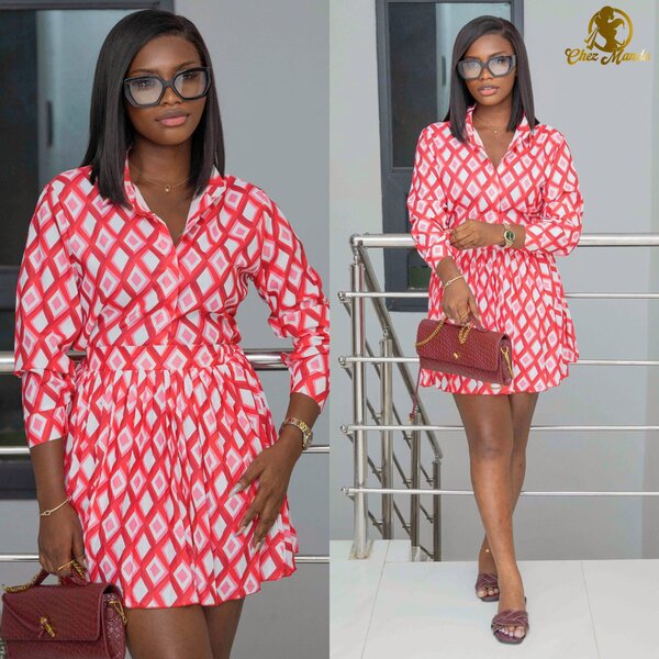 Robe imprimée chic pour femmes