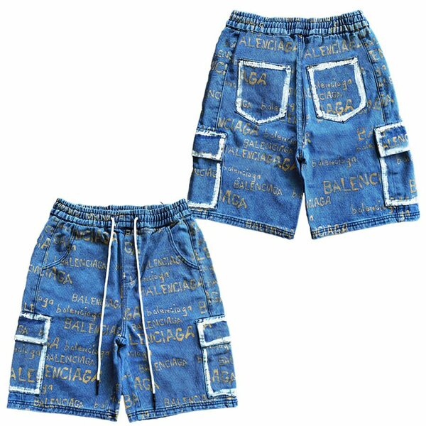 Shorts en jean Balenciaga