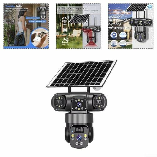 Caméra extérieure solaire AI