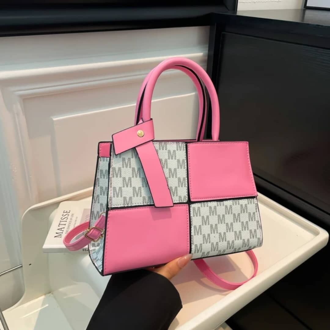 Sac à main en cuir patchwork