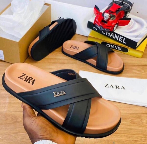 Tongs en cuir homme trendy