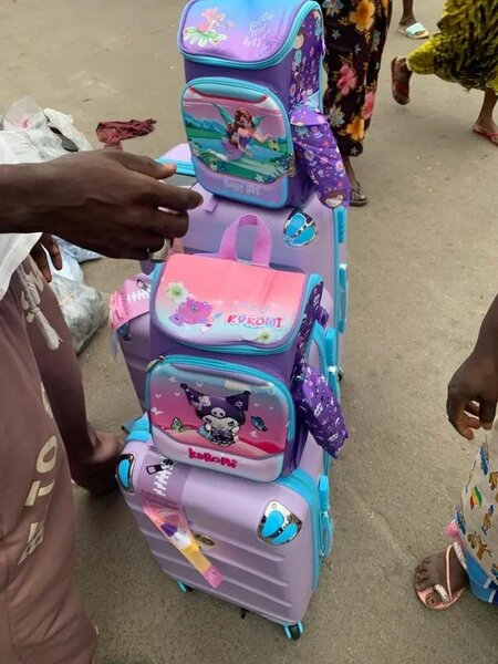 Ensemble valise et cartable pour fille