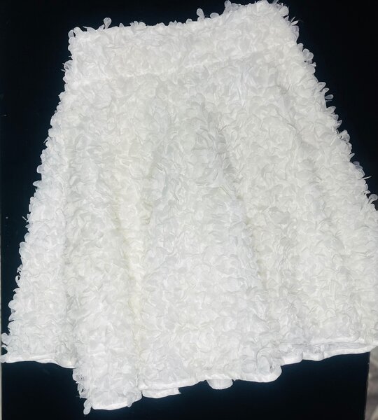 White,Black , Pink & Purple flower skirt