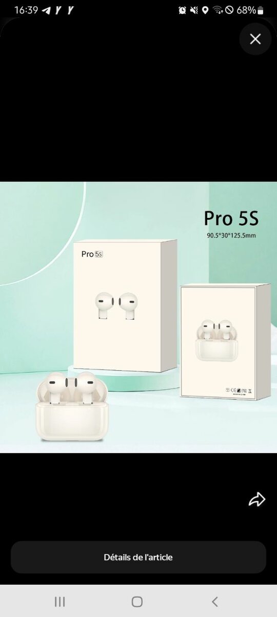 Écouteurs sans fil Pro 5S