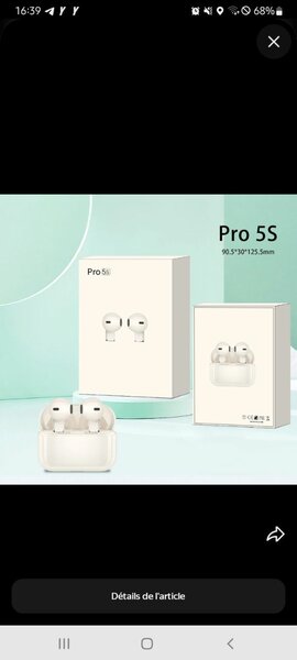 Écouteurs sans fil Pro 5S