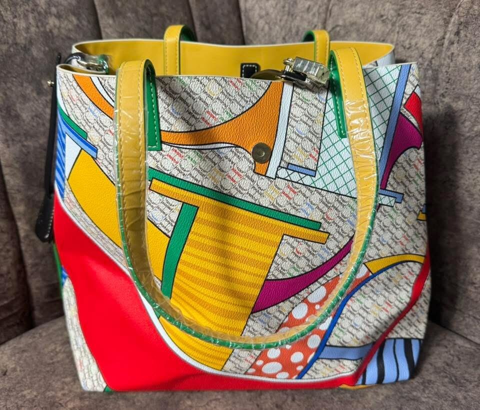 Sac cabas multicolore tendance