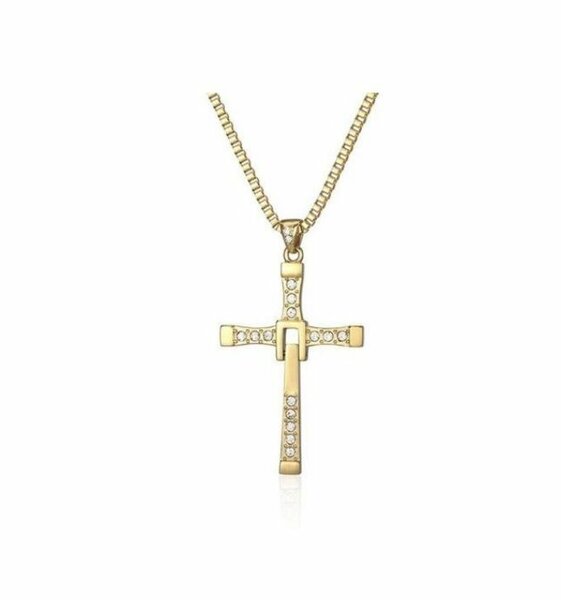 Pendentif Croix Doré Élégant