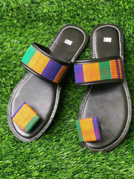 African fabric footwear
