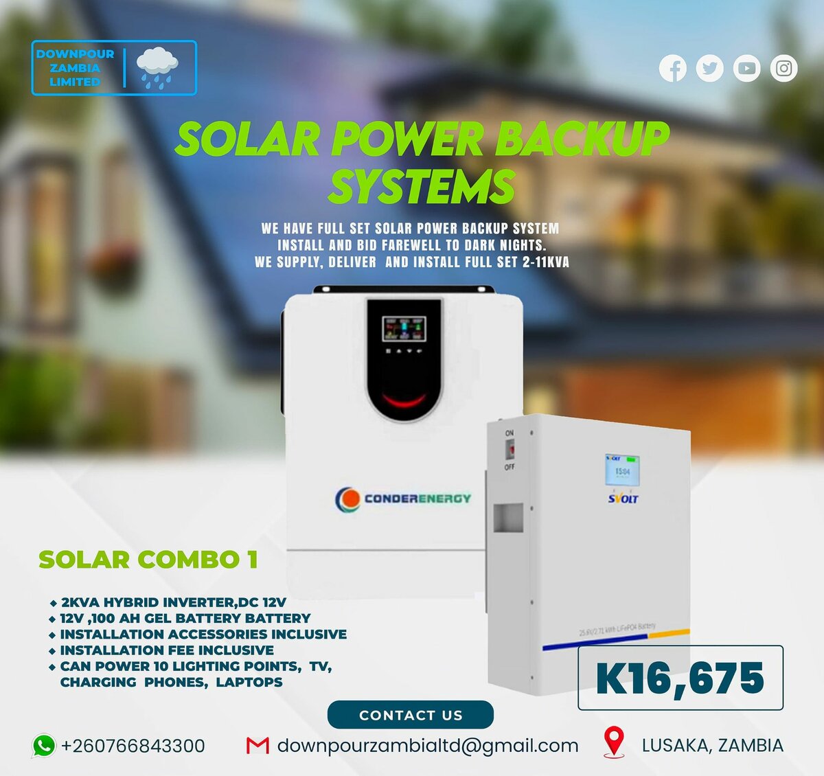 Solar Power Back Up System