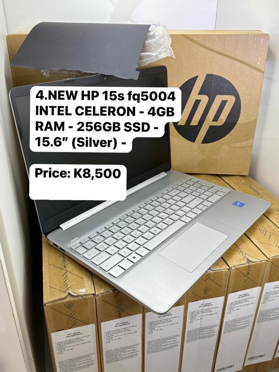 NEW HP 15s fq5004 INTEL CELERON - 4GB RAM - 256GB SSD - 15.6