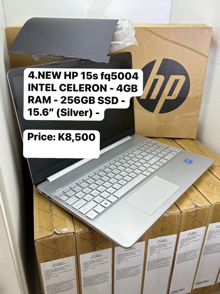 NEW HP 15s fq5004 INTEL CELERON - 4GB RAM - 256GB SSD - 15.6