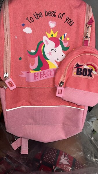 Cartable enfant licorne rose