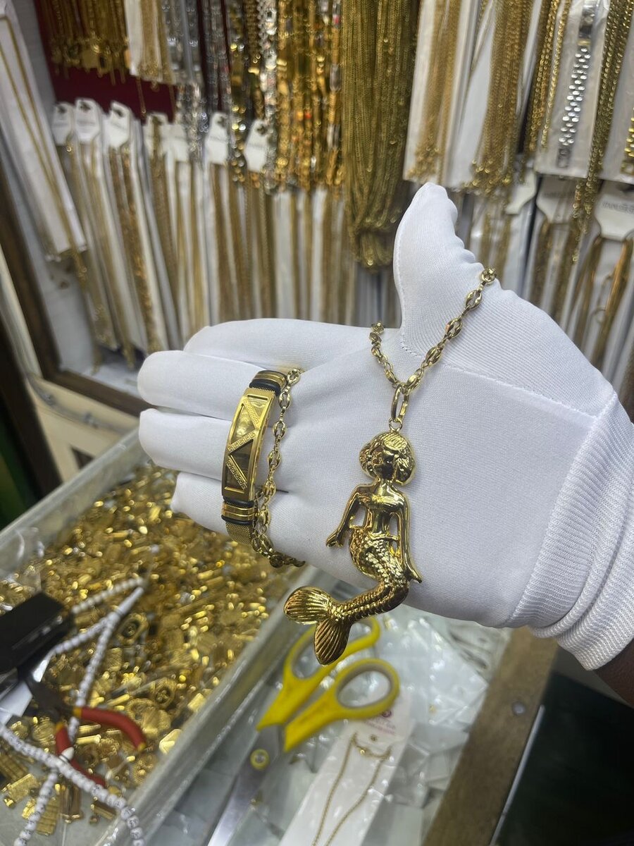 Collier et Bracelet Dorés