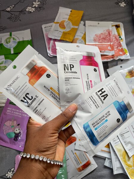 Face, eye and lip masks