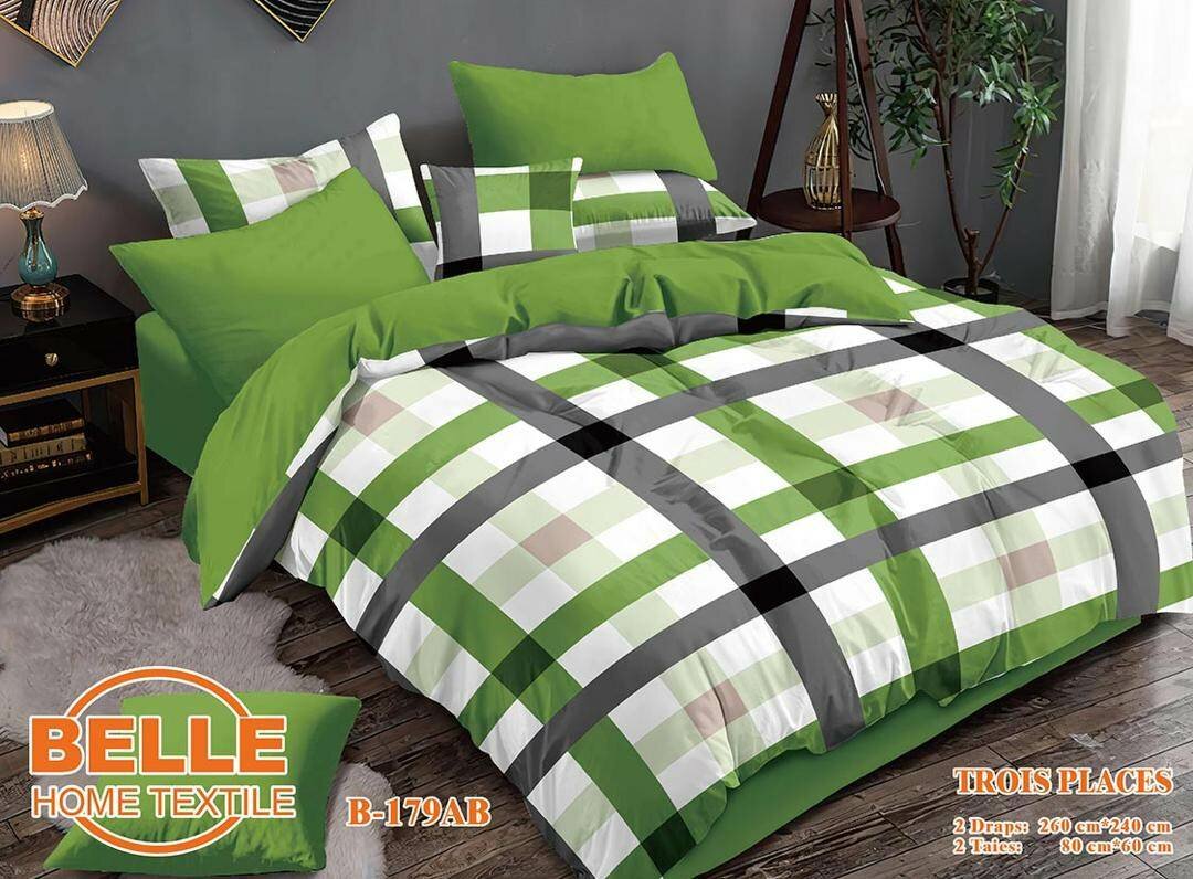 Drap de lit en coton trois places