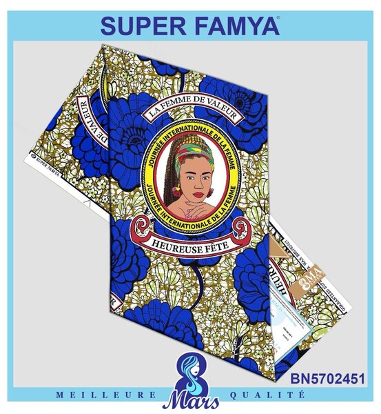 Tissu Wax Africain Coloré