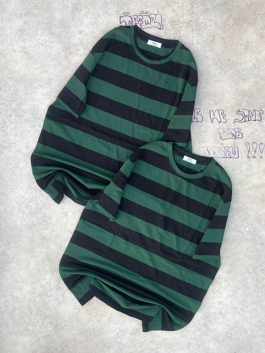 T-shirts rayés unisexes