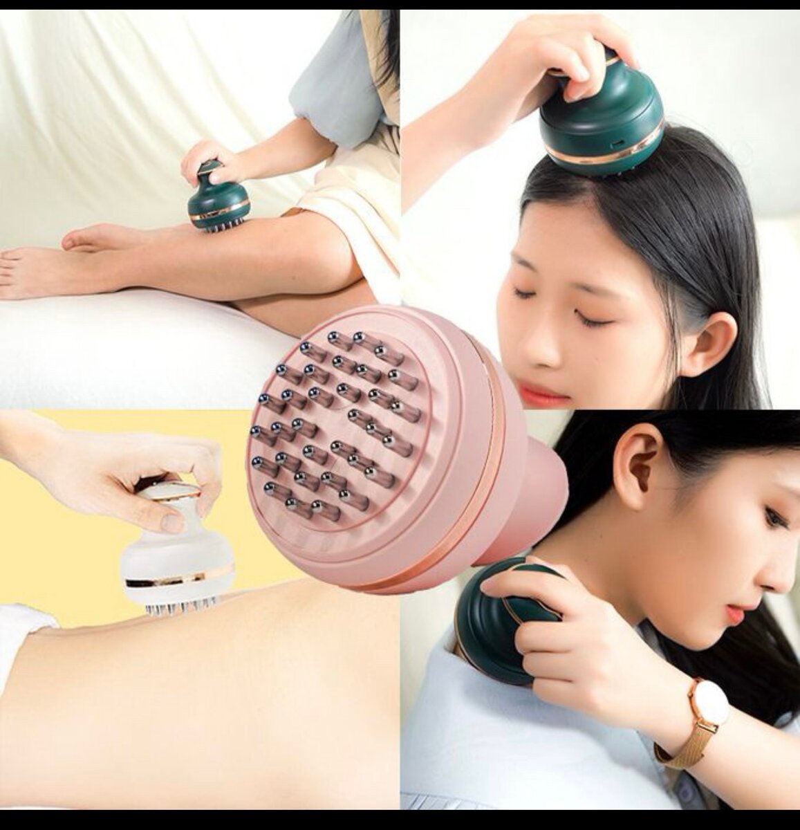 Massage du cuir chevelu EMS Masseur Tête Multifonctionnel Re