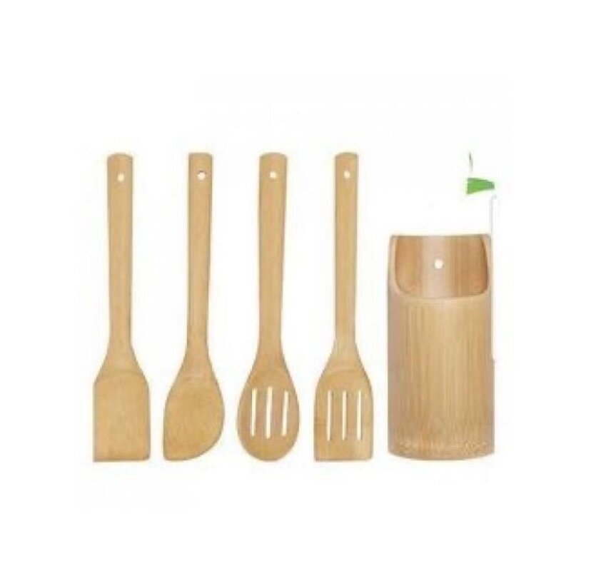 Wooden laddle set