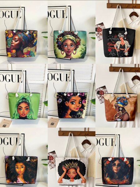 Sac cabas illustré mode