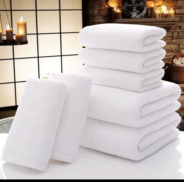 Serviettes de bain en coton doux