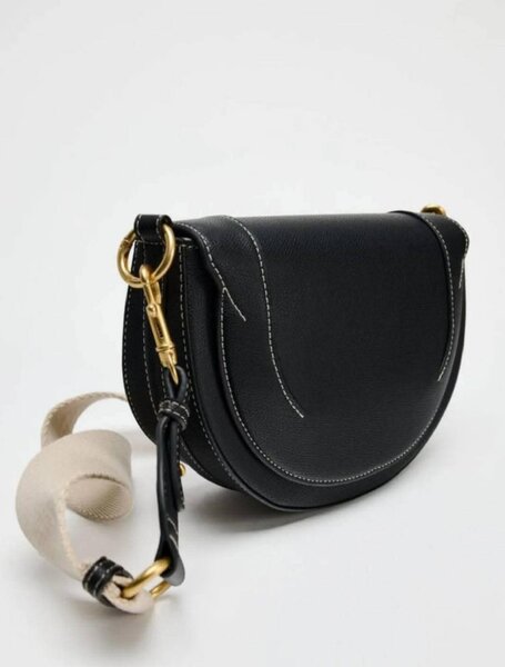 Sac bandoulière en cuir Zara