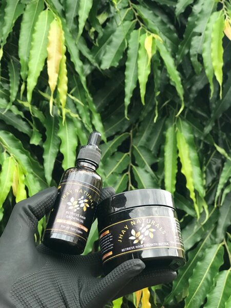 Hair booster oil 55gh, Hair cream 45gh, Derma roller 60gh