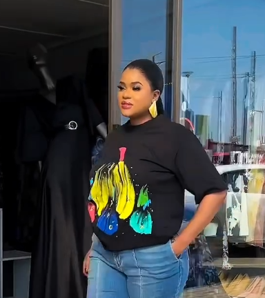 Women's Black Printed T-shirt