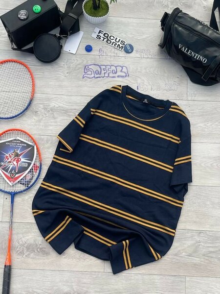 T-shirt rayé décontracté homme