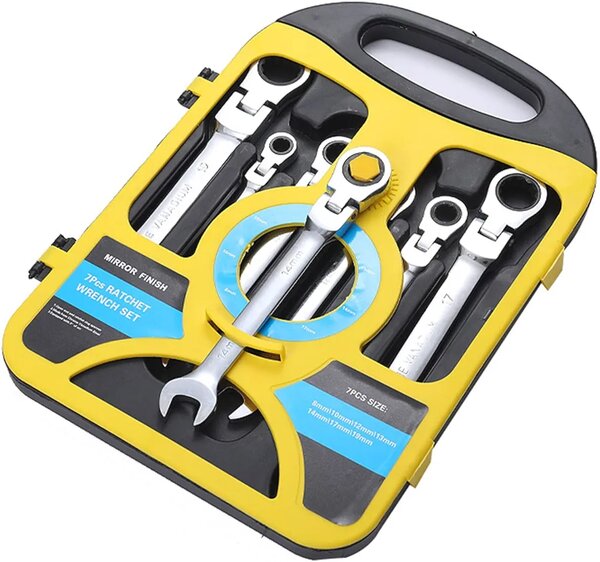 Clés métrique a cliquet 7pcs