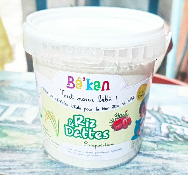 Farine Bâkan Riz et Dattes Bébé