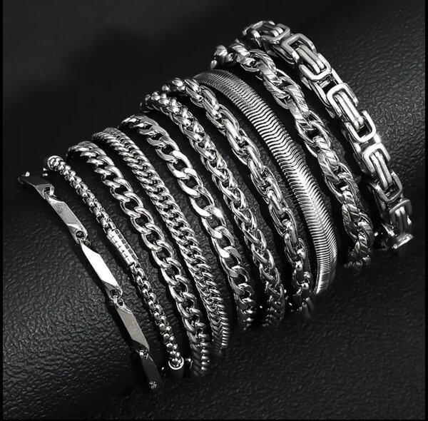 Bracelets en acier inoxydable